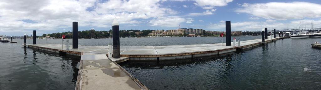 The new fuel dock at Birkenhead Point Marina. © Superior Jetties www.superiorjetties.com